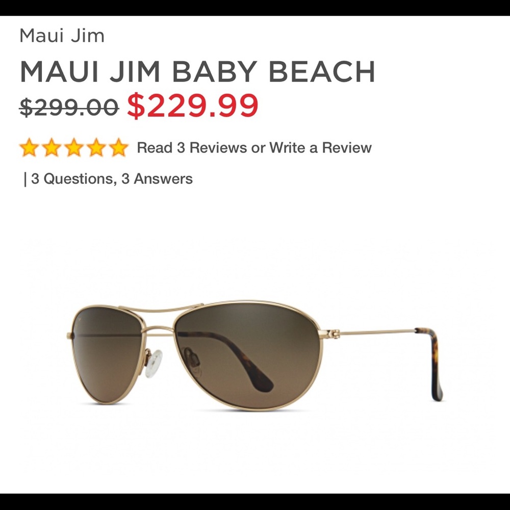 Original Maui Jim sunglasses